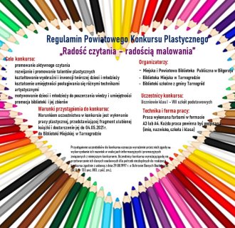 Konkurs Plastyczny "Radość czytania - radością malowania"