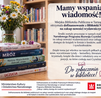 Dofinansowanie z Biblioteki Narodowej