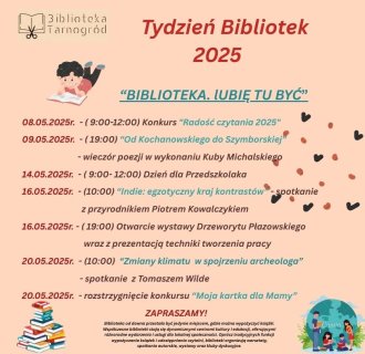 Zapraszamy na Tydzień Bibliotek 2025 !!!
